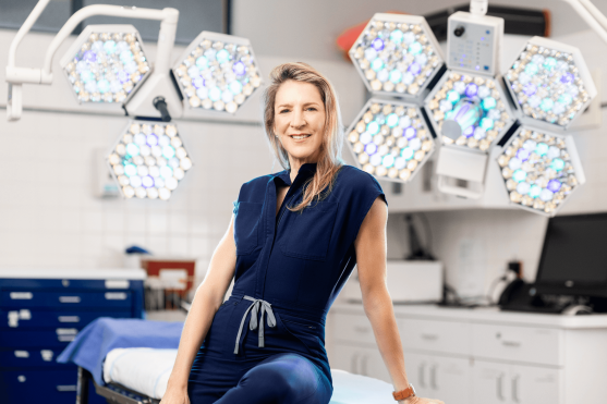 Dr. Lisa Cassileth in the operating room — Beverly Hills capsular contracture specialist